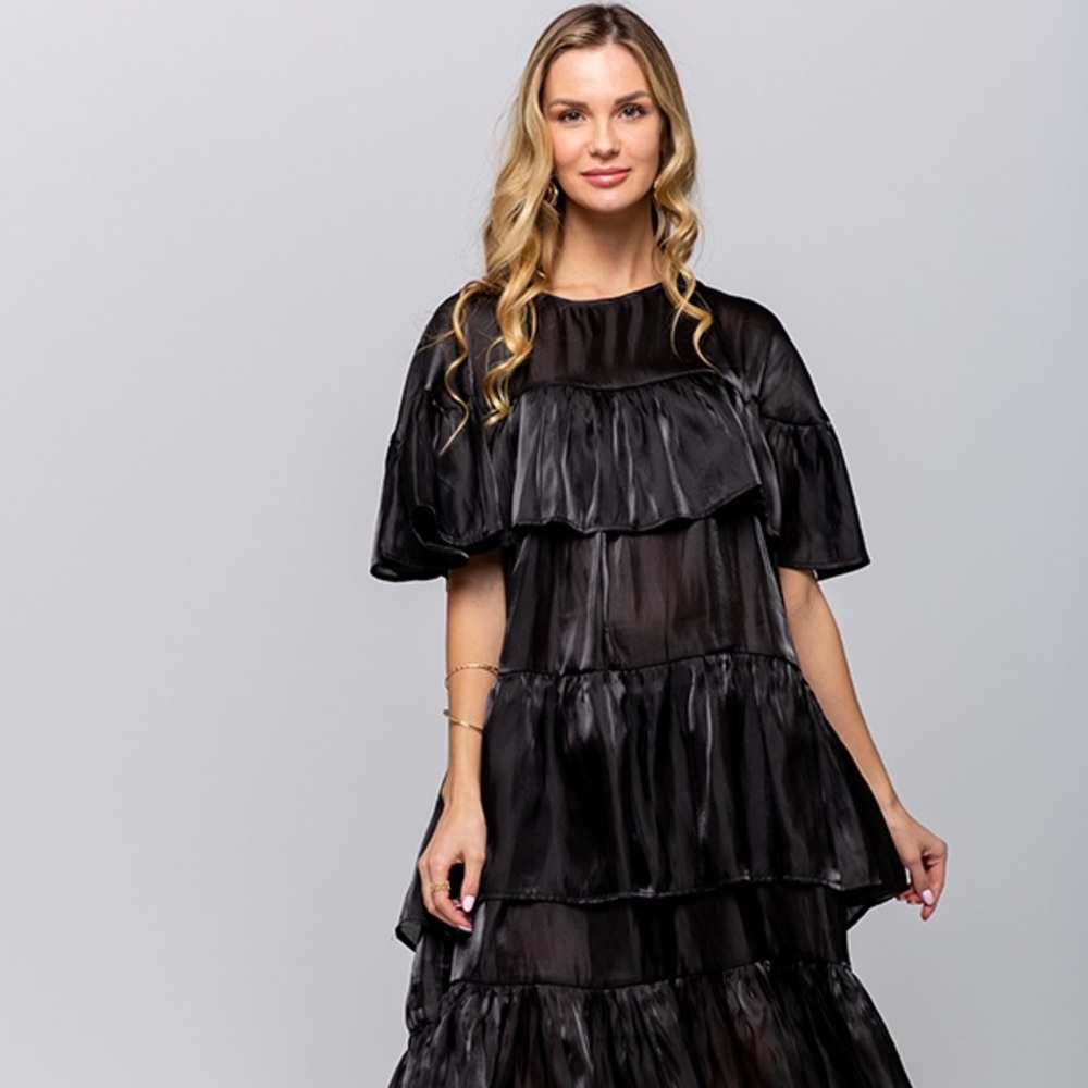 Danni ( Ruffle Silk Dress ) - Picture 3 of 6